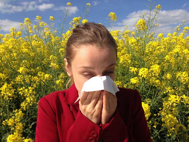 sintomas de rinite alérgica