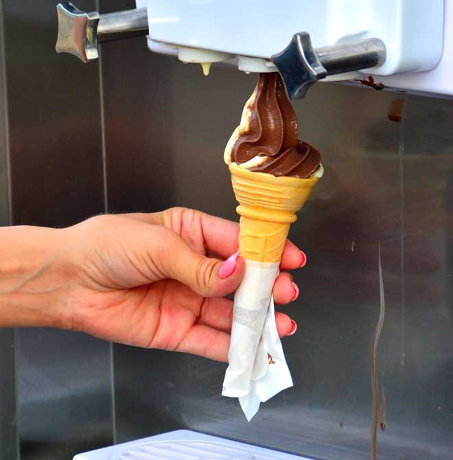 Lucro da Máquina de sorvete expresso