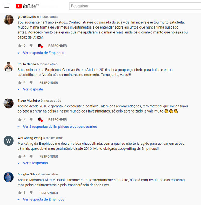 A Empiricus é confiável no youtube 